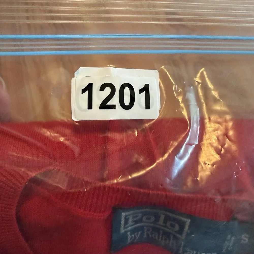 Polo Ralph Lauren Men's Small Crewneck Sweater Red 100% Pima Preppy Academia